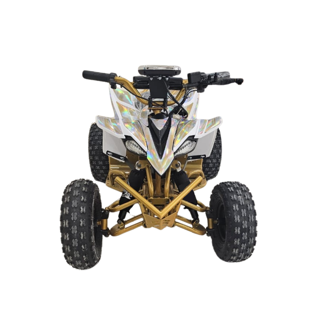 Front View of kids 36v Electric ATV Quad Bike -gold