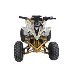 Front View of kids 36v Electric ATV Quad Bike -gold