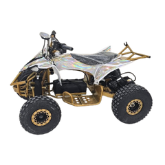 side view of electric kids ATV with 36 V Electric ATV Power Quad Bike -gold color