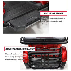 Megawheels Electric Cab Tricycle Scooter for 3 passengers with Sunroof 48 V at Gulf Buggy