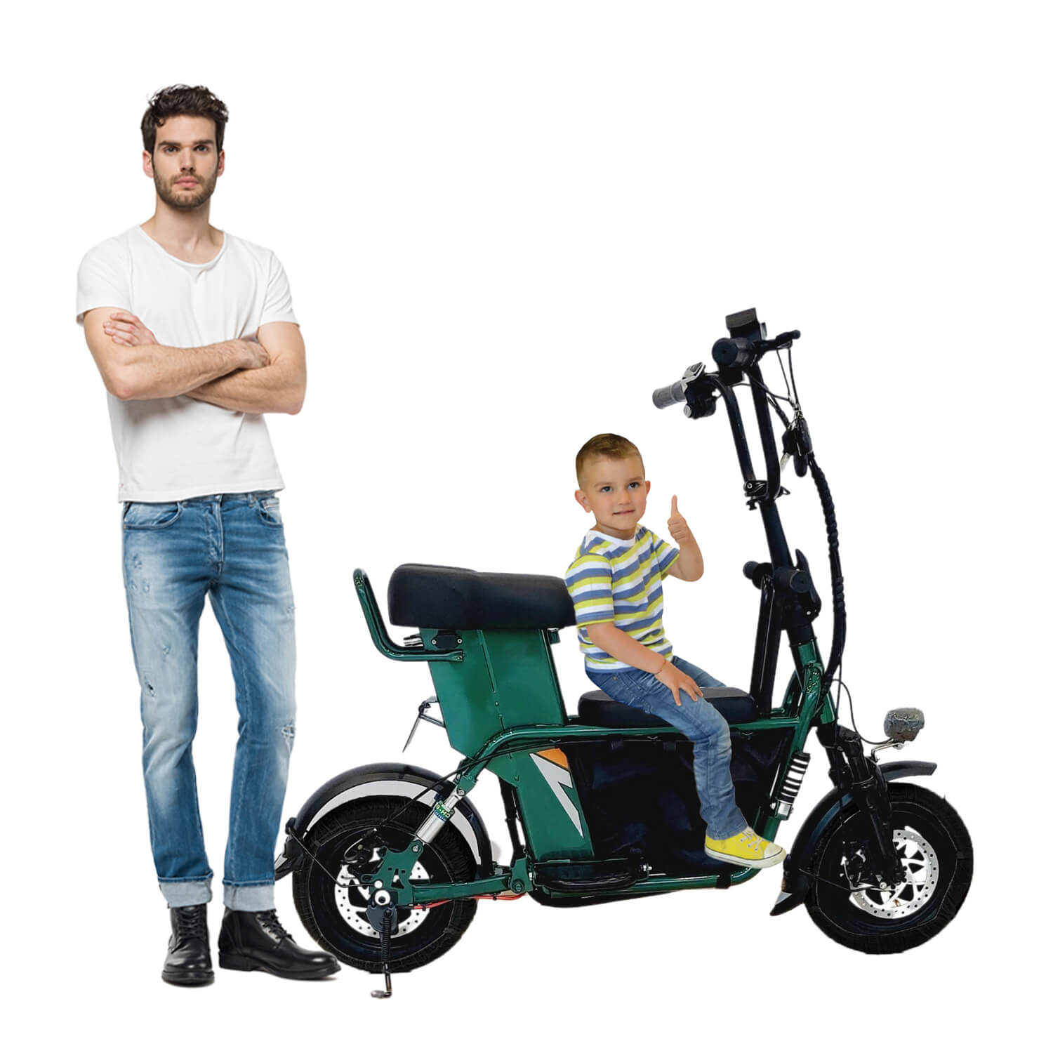 Megawheels Scoobike 48 v Electric Bike With Carry Bag By Gulf Buggy