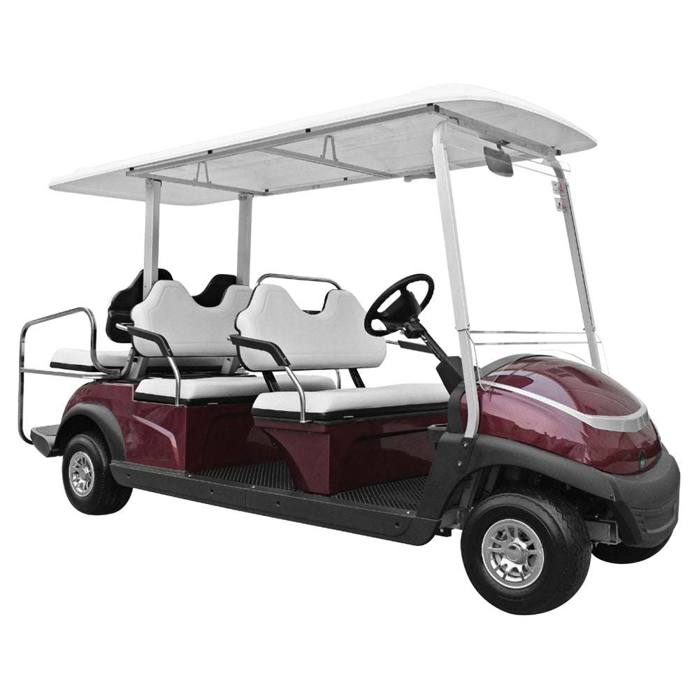 Megastar Golf club car 4 + 2 seater electric golf cart-White