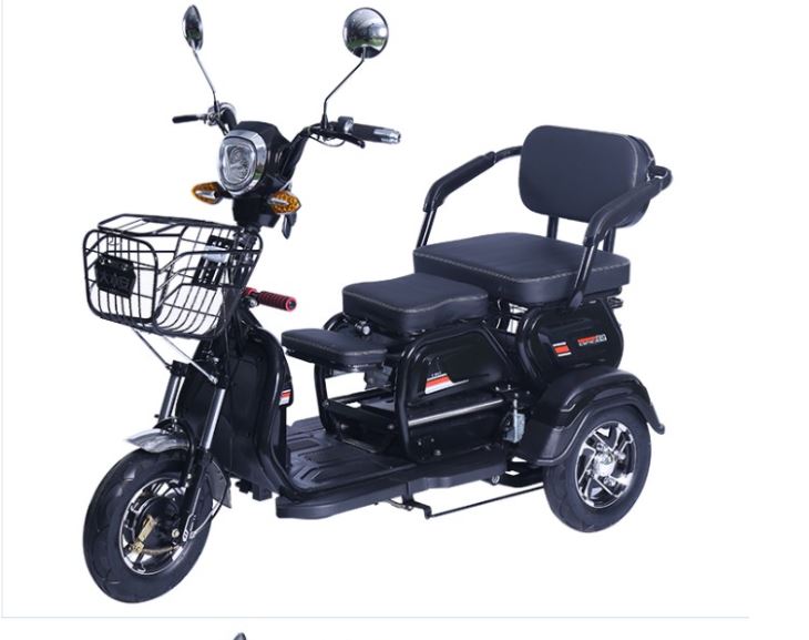 Electric Folding Mobility Scooter Carrier, Cargo Scooter Tricycle For 3 Passengers 600 watts