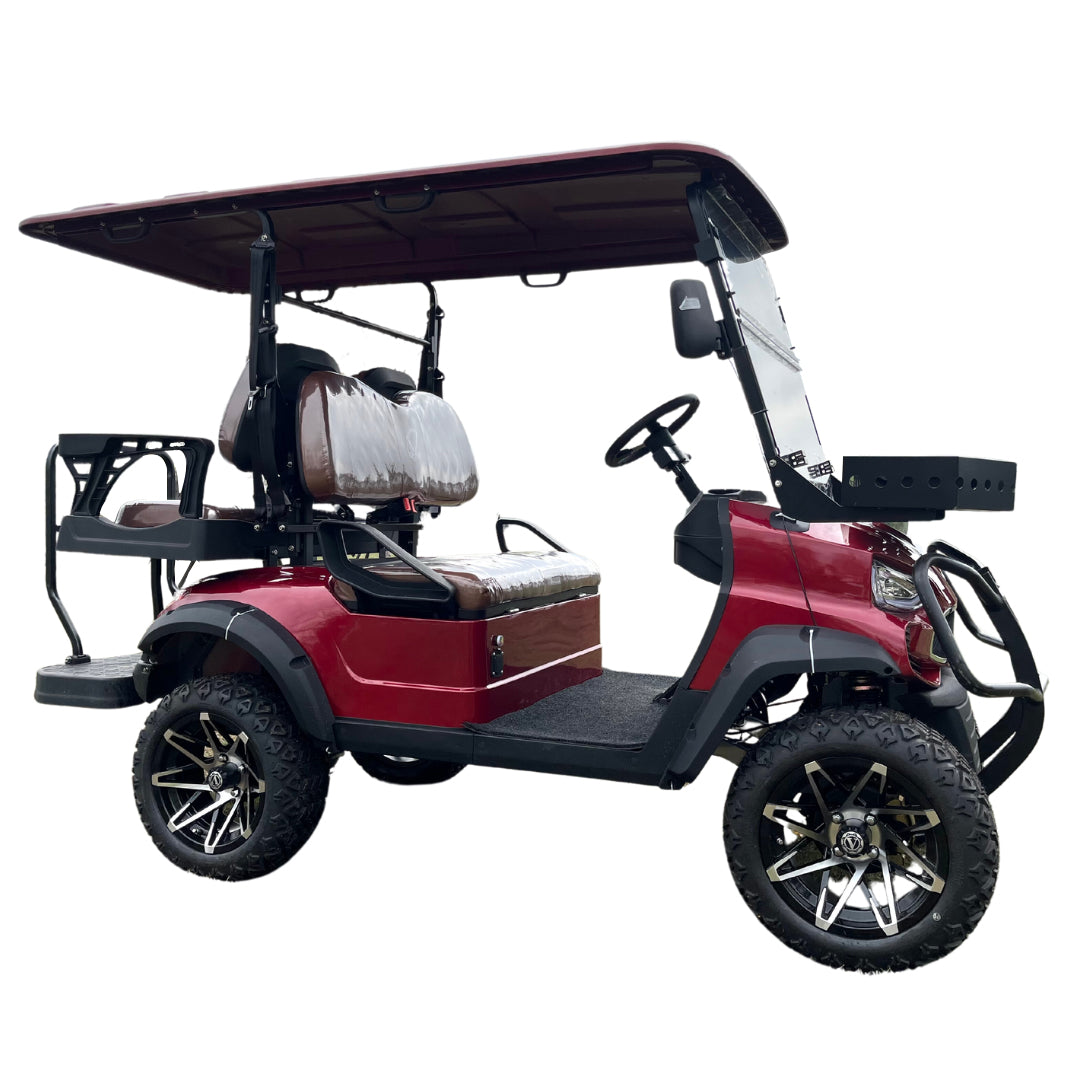Red Green Harmony Electric Golf Cart 2+2 Seater
