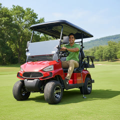 Green Rider Electric Golf Cart 2+2 Seater With Lithium Batteries By Gulf Buggy