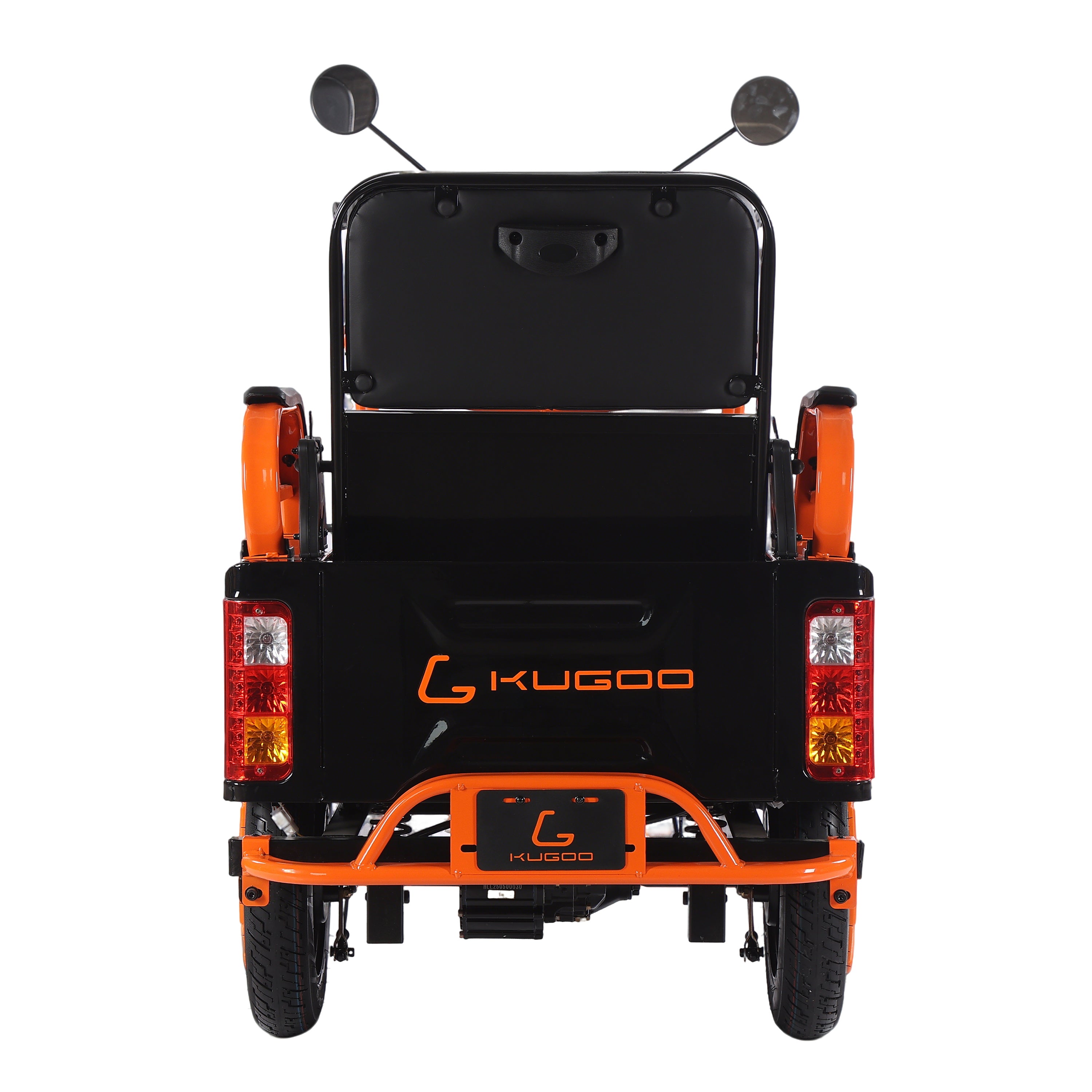 Kugoo Hybrid 3-Wheel Electric cargo Tricycle 500W with cargo Box