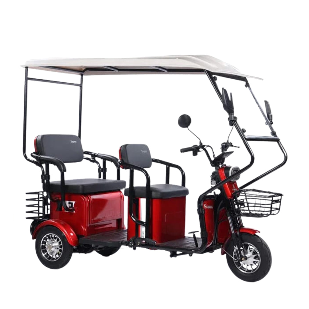 Megawheels Electric Cab Tricycle Scooter for 3 passengers with Sunroof 48 V at Gulf Buggy
