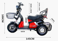 Megawheels 3 Wheels Electric Scooter Mobility Scooter With Basket