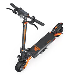 Black and orange electric scooter