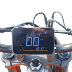 Digital speedometer on a motorcycle