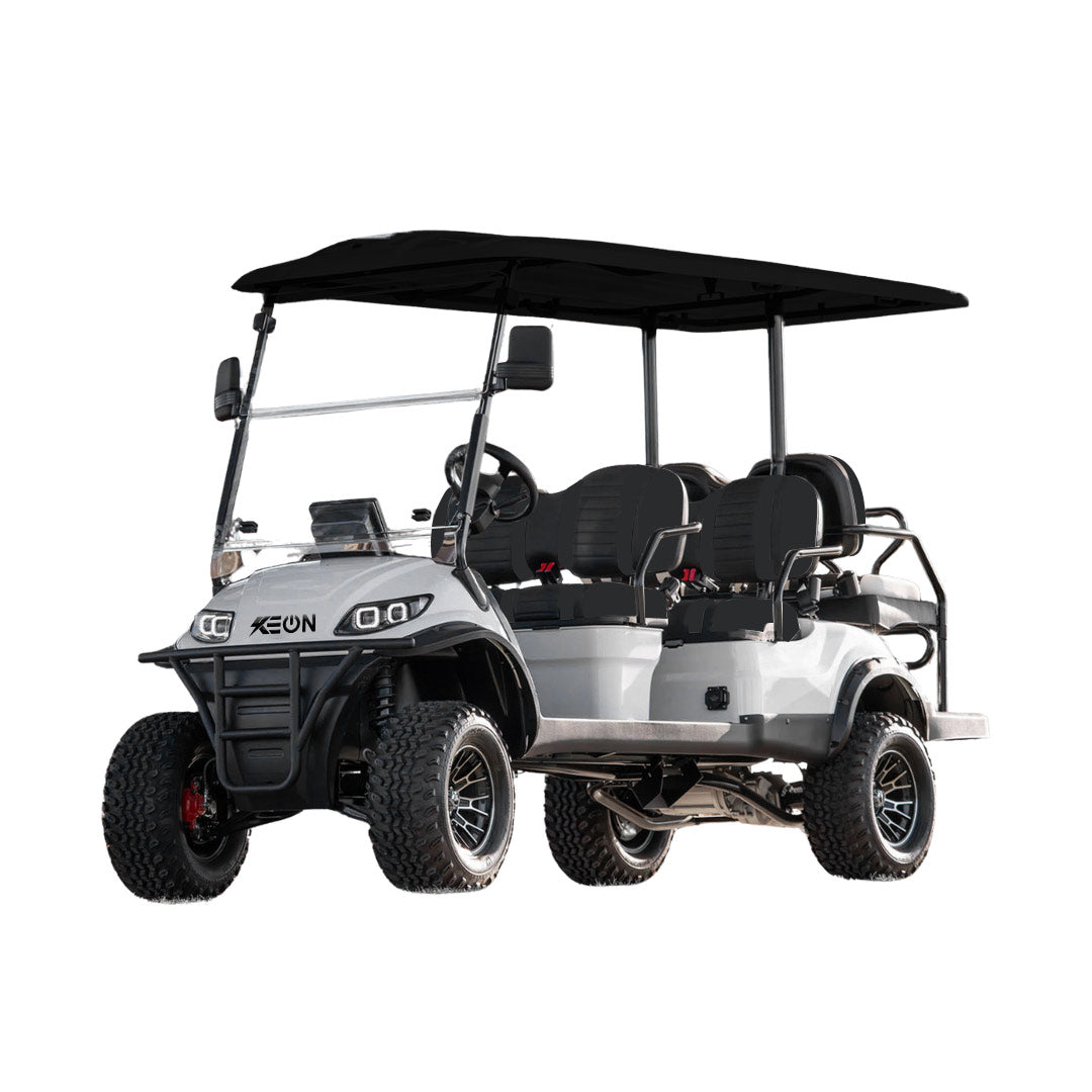 Keon Premium Electric Golf Cart Lead Acid 48V 170AH Battery 6 Seater With Lifted Suspension
