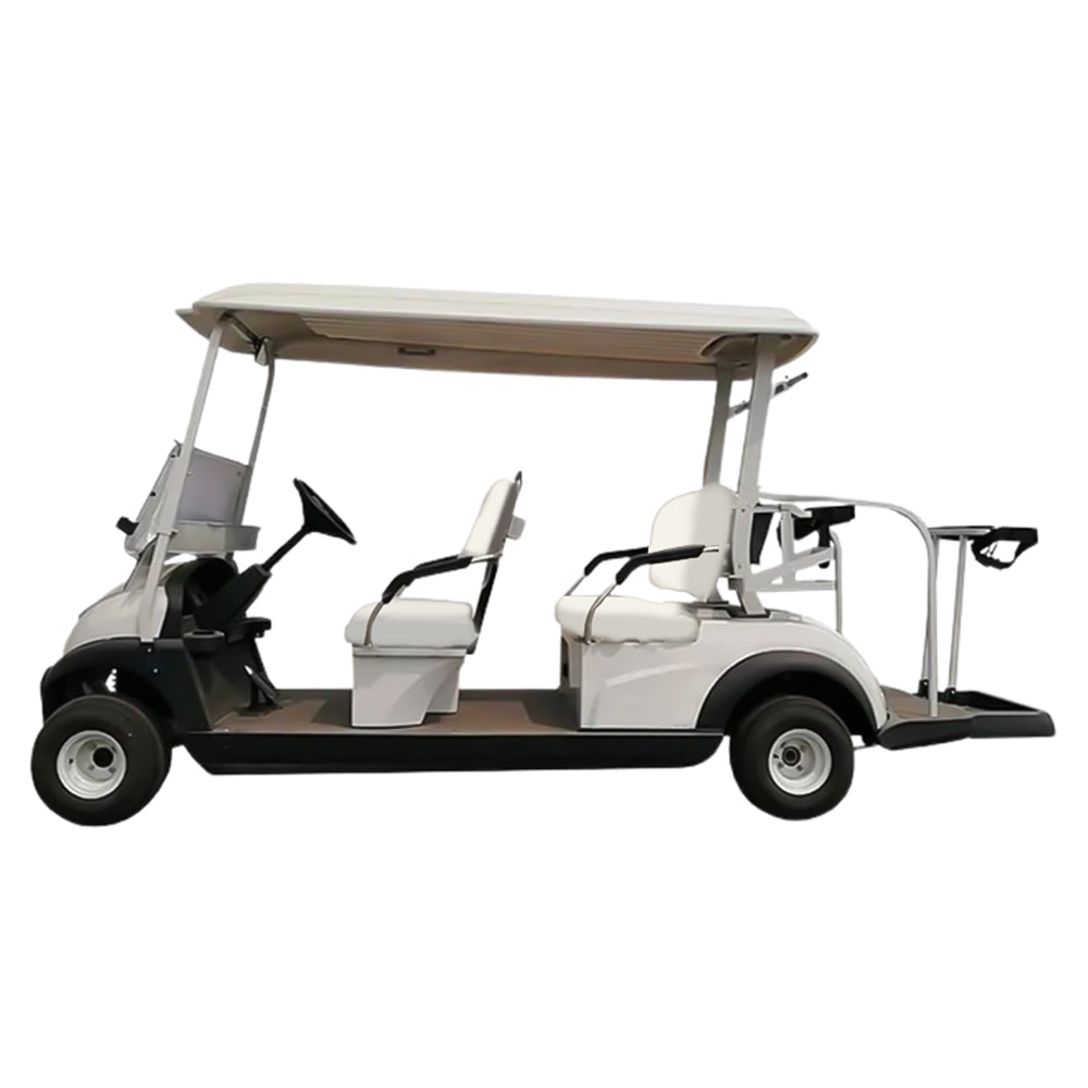 Megastar Golf club car 4 + 2 seater electric golf cart-White