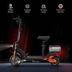 Kugoo Electric scooter with features highlighted
