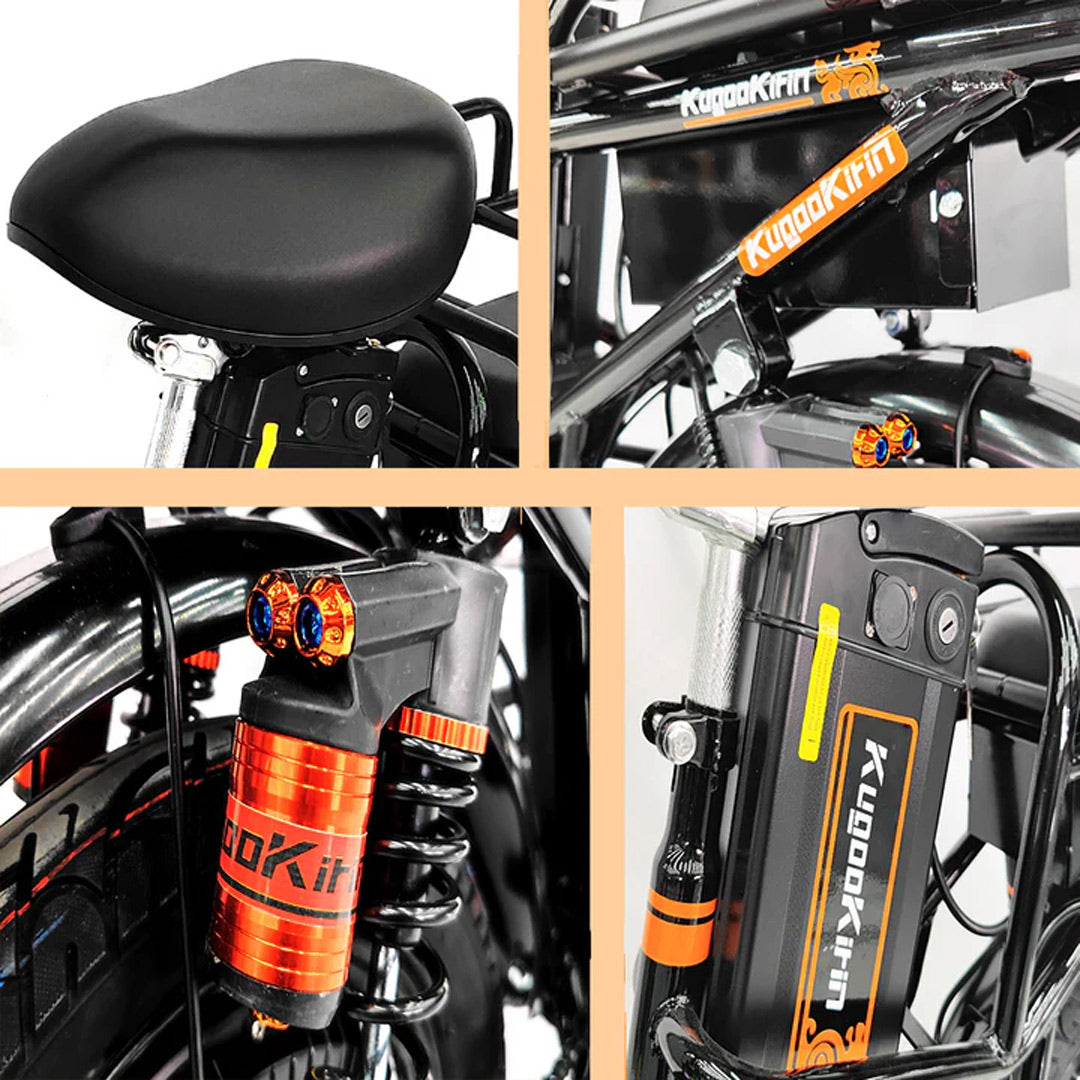 Collage of a motorcycle with KugooKit