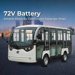 Megawheels Gulf Buggy Electric Shuttle Bus 14 Seater With AC & Door for Sightseeing