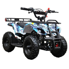 Motoworks 800w 36v Electric Farm Brushless Kids Quad Bike Blue