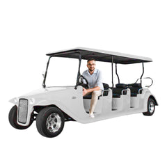 Megawheels Electric Golf Cart Vintage Classic Royal Vintage Golf Buggy 8 Seater by Gulf Buggy