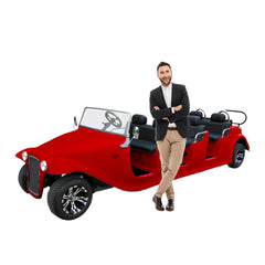 Megawheels Electric Golf Cart Vintage Classic Royal Vintage Golf Buggy 8 Seater by Gulf Buggy