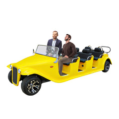 Megawheels Electric Golf Cart Vintage Classic Royal Vintage Golf Buggy 8 Seater by Gulf Buggy
