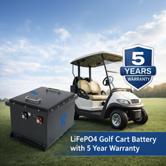 lithium bttery for golf carts with 5 year warranty