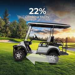 Megawheels Lvt Electric Golf Cart 4 Seats 2+2 With off Road Tyres & Raised Suspensions