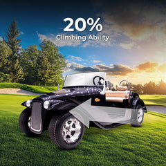 Megawheels Electric Golf Cart Vintage Classic Royal Electric Golf Buggy 4 Seater At Gulf Buggy