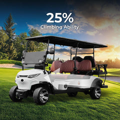 Megawheels Green Rider Electric Golf Cart 4+2 Seater by Golf Buggy UAE