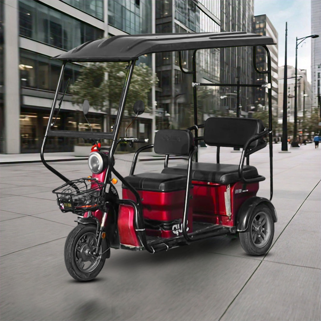 Megawheels Electric Cab Tricycle Scooter for 3 passengers with Sunroof 48 V at Gulf Buggy