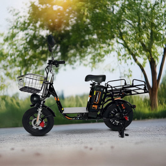 Kugoo Kirin V3 PRO Electric Delivery Scooter With Basket and Removable Battery