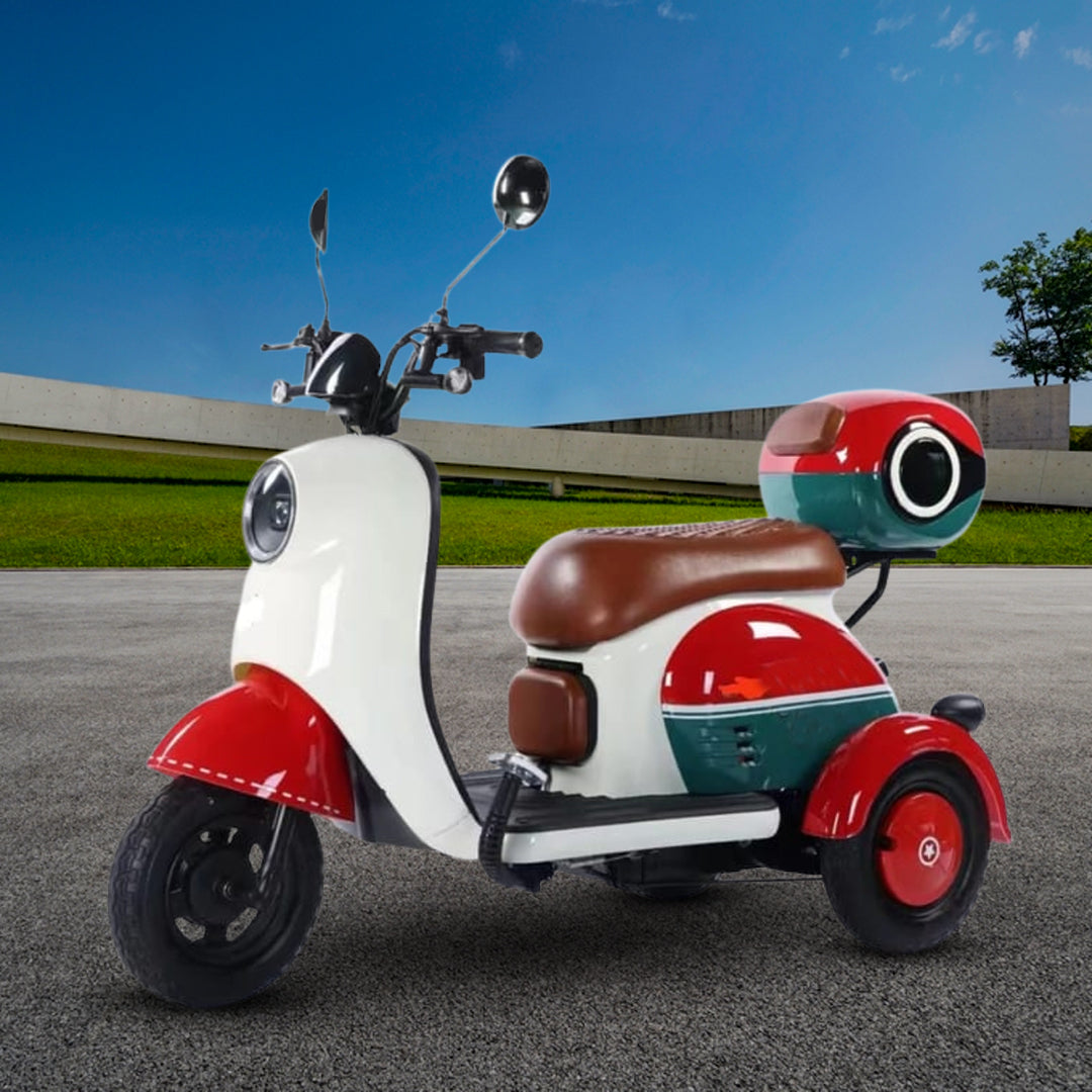 Megawheels Electric Parent child Vespa Styled Trike Scooter By Gulf Buggy