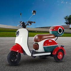 Megawheels Electric Parent child Vespa Styled Trike Scooter By Gulf Buggy