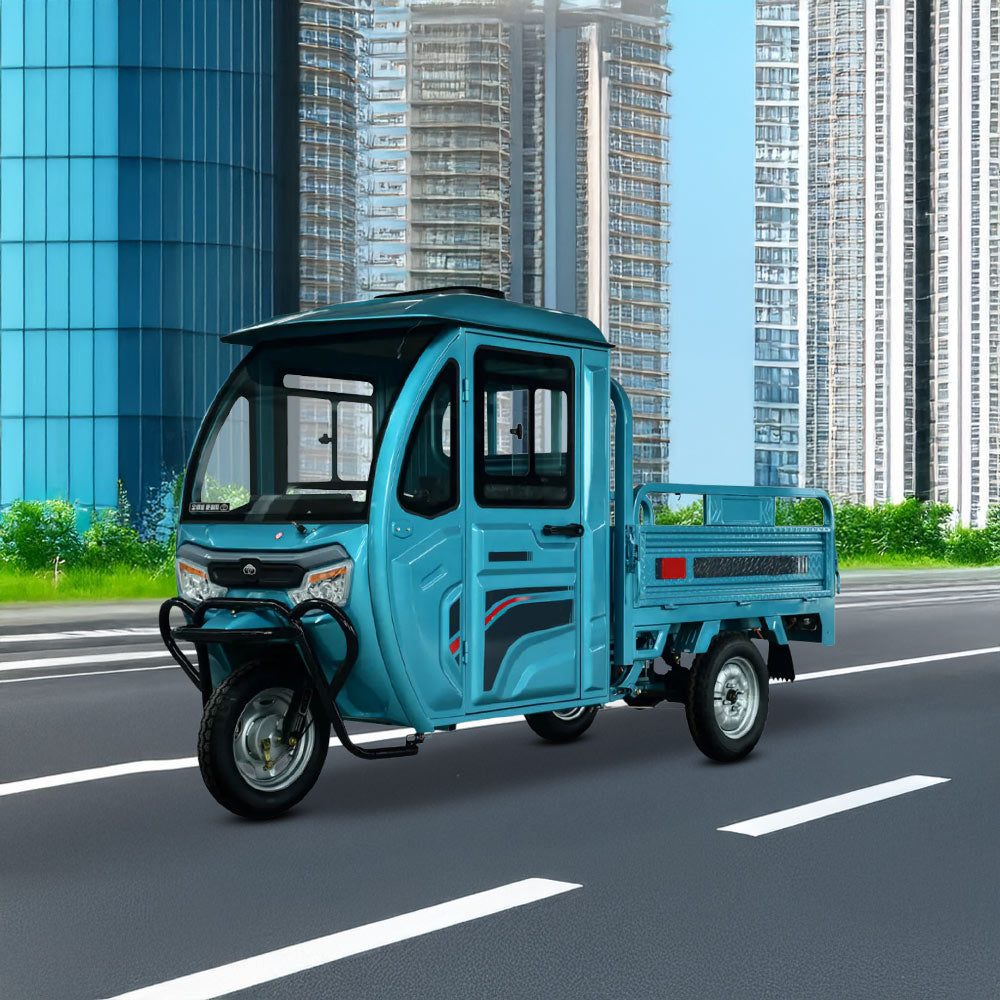 Cargo electric scooter with seat