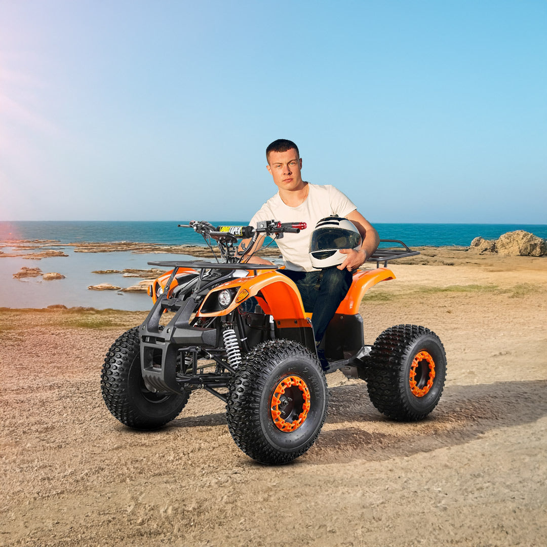 Megawheels Electric ATV TG Teen Quad Bike 60 V Electric Quad Bike for Adults, 60V 500W Motor with 3-Speed Adjustment, and 70 KM Range