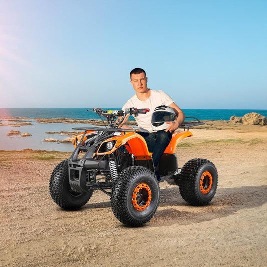 Megawheels Electric ATV TG Teen Quad Bike 60 V Electric Quad Bike for Adults, 60V 500W Motor with 3-Speed Adjustment, and 70 KM Range