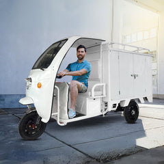 Megawheels Electric Closed Cabin Cargo Scooter Delivery Motorised Tricycle 60 v