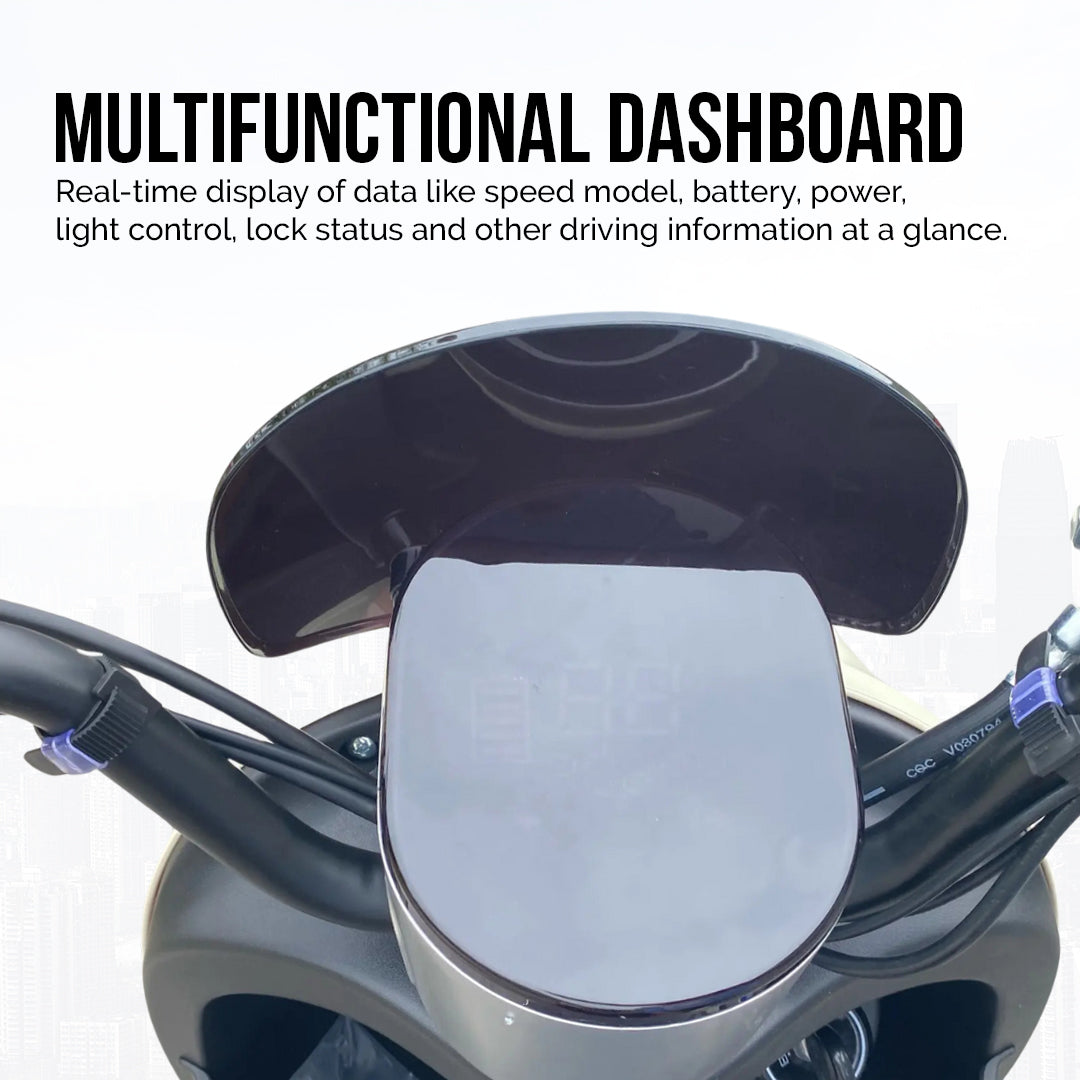 Megawheels Velocity Electric Motorcycle Scooter 48v Moped for Adults At Gulf Buggy