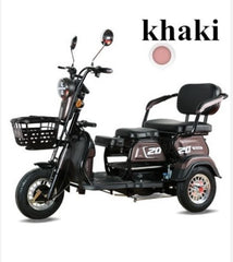Electric Folding Mobility Scooter Carrier, Cargo Scooter Tricycle For 3 Passengers 600 watts