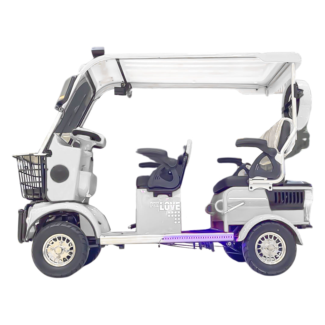 Megawheels Powerpod Trio Mini Electric Golf Carts 60V for 3 Passengers By Gulf Buggy