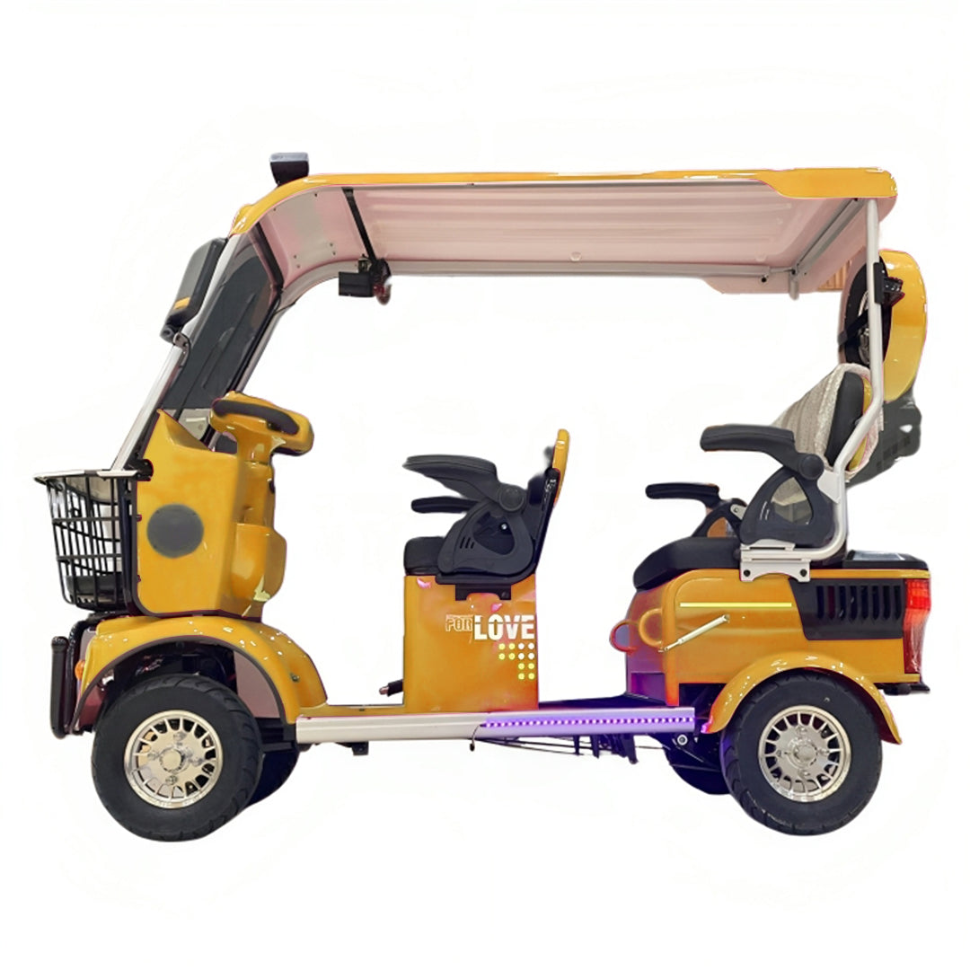 Megawheels Powerpod Trio Mini Electric Golf Carts 60V for 3 Passengers By Gulf Buggy