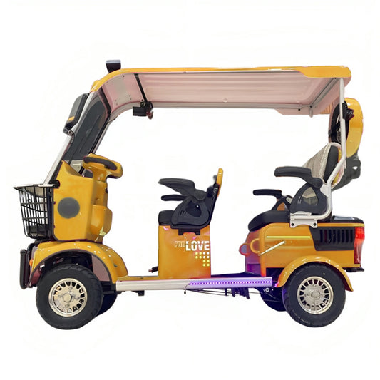 Megawheels Powerpod Trio Mini Electric Golf Carts 60V for 3 Passengers By Gulf Buggy