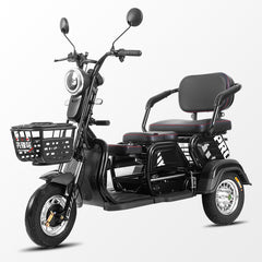 Electric Folding Mobility Scooter Carrier, Cargo Scooter Tricycle For 3 Passengers 600 watts