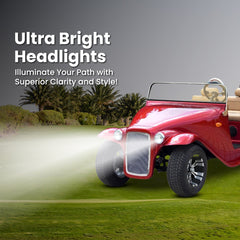 Megawheels Electric Golf Cart Vintage Classic Royal Electric Golf Buggy 4 Seater At Gulf Buggy