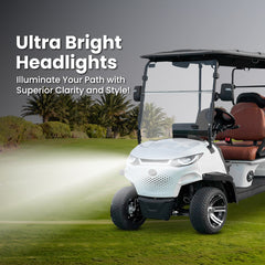 Megawheels Green Rider Electric Golf Cart 4+2 Seater by Golf Buggy UAE