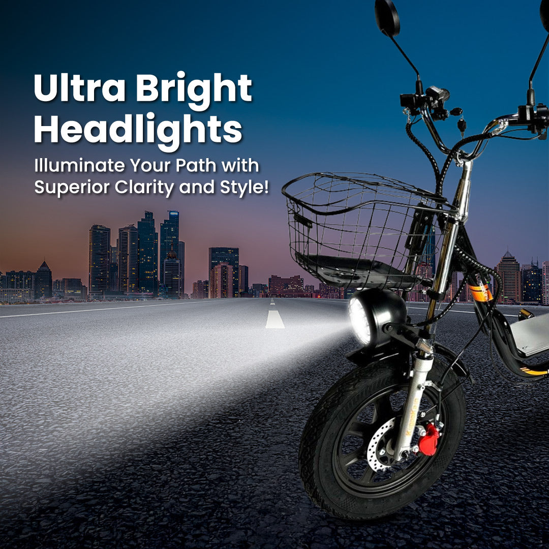 Kugoo Kirin V3 PRO Electric Delivery Scooter With Ultra Bright Light