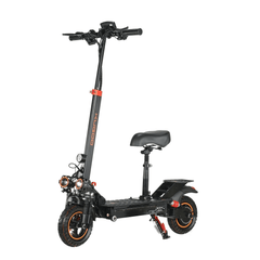Black T5 electric scooter for Adults with a seat