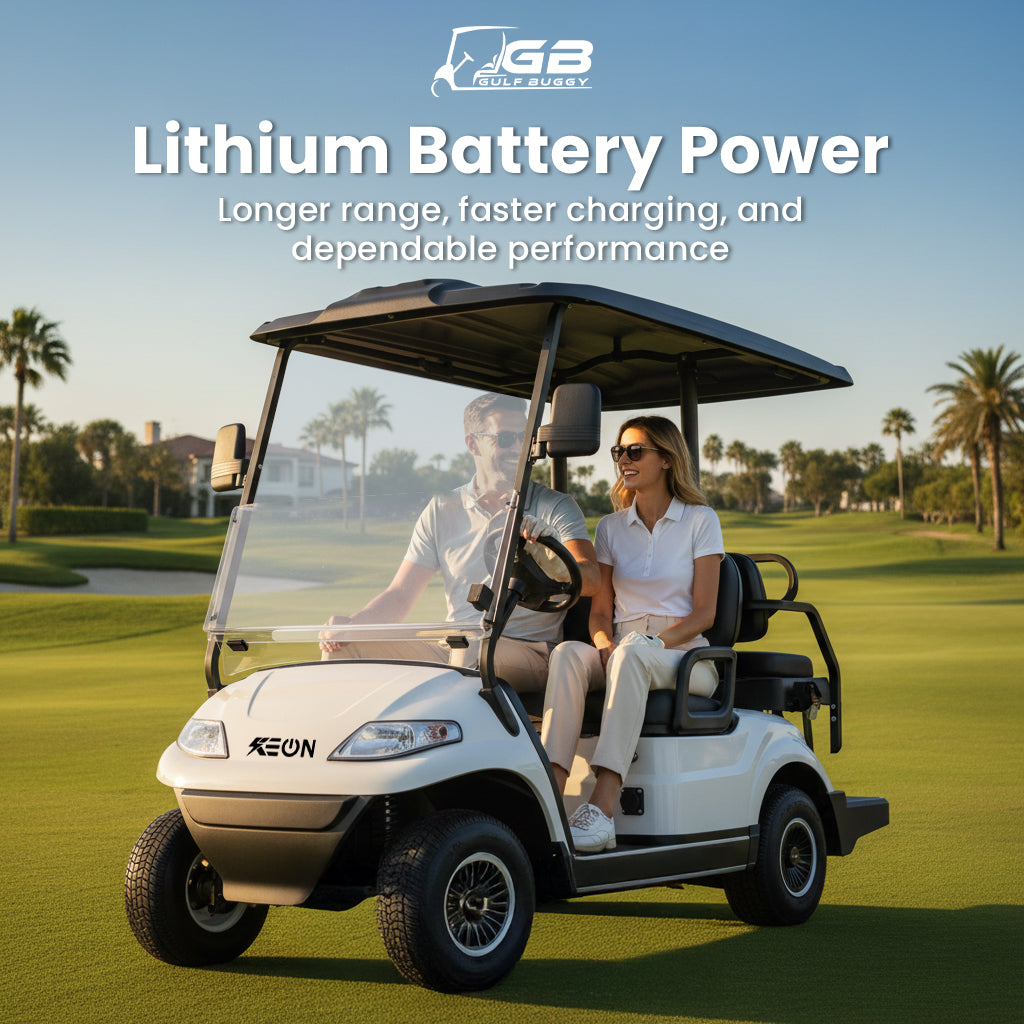 Keon Premium Electric Golf Cart 2+2 Seater Standard with lithium barttery