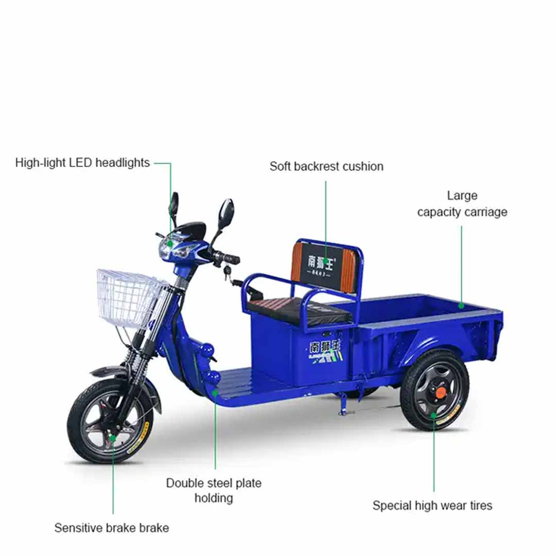 Megawheels 800w Electric Cargo Motorcycles Tricycle