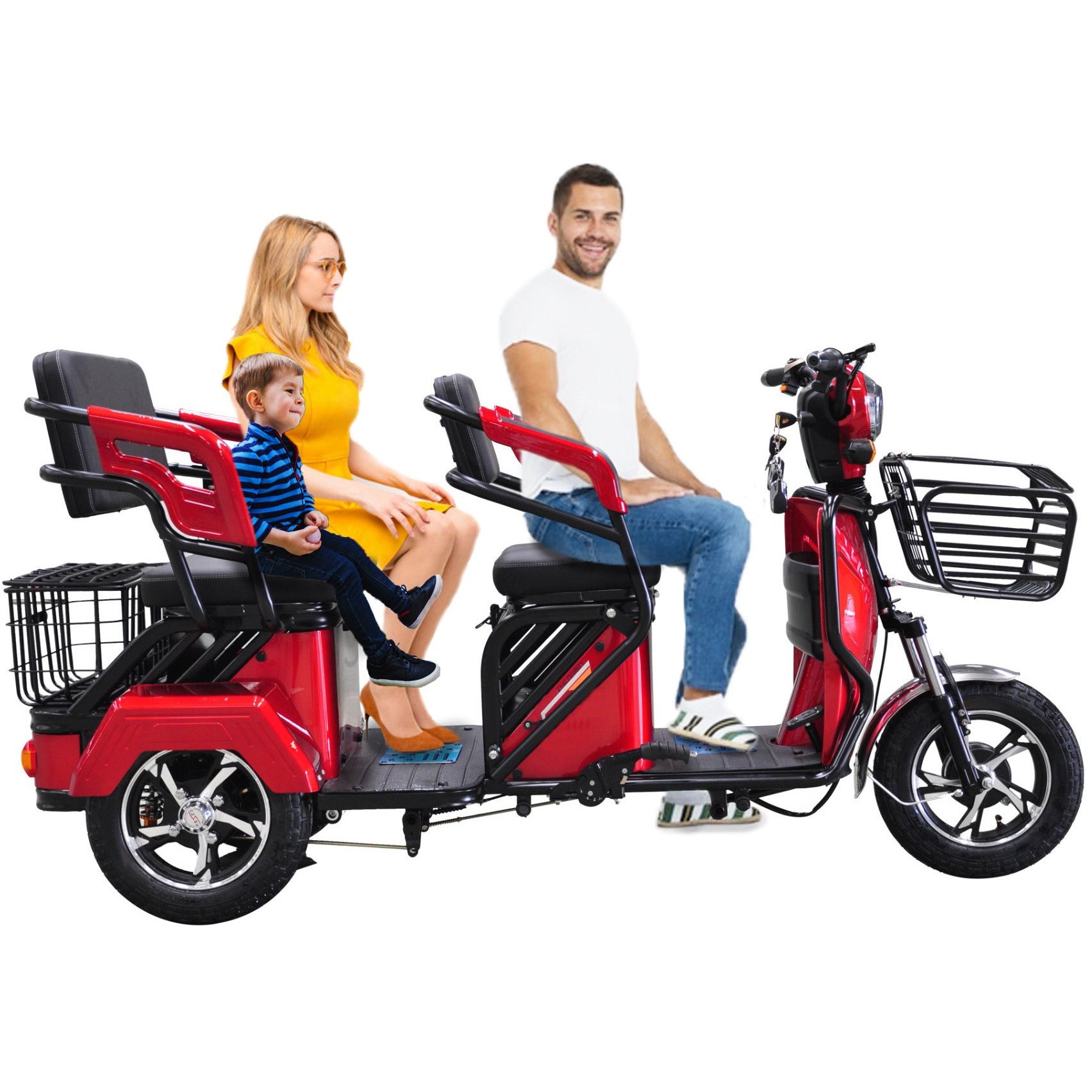 Megawheels 800 watts Big Size Mobility 3 Wheel Electric Scooter 48v By Gulf Buggy