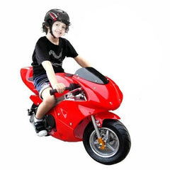Red Ride-on RAF Mini Pocket Ninja Dirt Bike