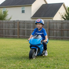 Blue Ride-on RAF Mini Pocket Ninja Dirt Bike